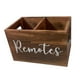 thumbnail image 5 of Organizador de escritorio para control remoto, caja de almacenamiento multimedia de madera con 2 ranuras, control remoto Marrón, 5 of 9