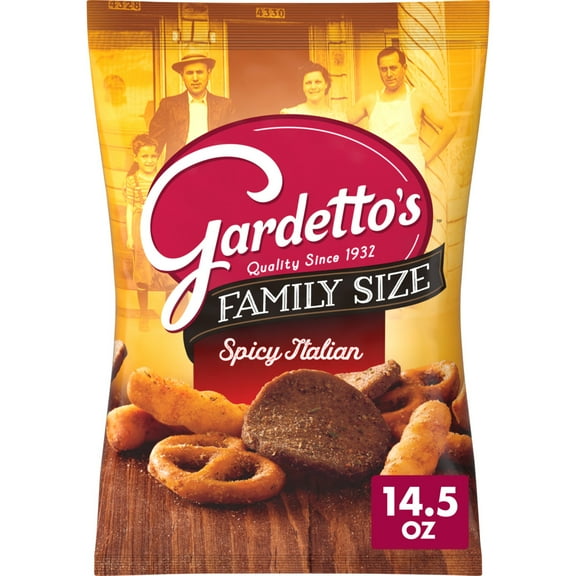 Gardetto's Snack Party Mix, Spicy Italian, Family Size Bag Pub Mix, 14.5 oz