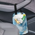 thumbnail image 3 of Yuyamidu Blue Marble Print Car Trash Bag for Car Back Seat Portable Car Trash Bag Bin Accessories for SUV Truck One-handed Strap Auto Garbage Bags, Vehicle Trash Bag, 2 Piece, 3 of 7