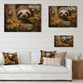thumbnail image 4 of Designart "Serenity Sloth Resting on a Branch II" Animals Print on Natural Pine Wood, 4 of 5