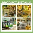 thumbnail image 3 of MOJINO DIY Miniature House Kit, Tiny Home Kit with LED Light, Mini House Build Craft Kits for Adults and Teens, Home Decor Creative Gift for Family/Friends (Plants Studio), 3 of 5