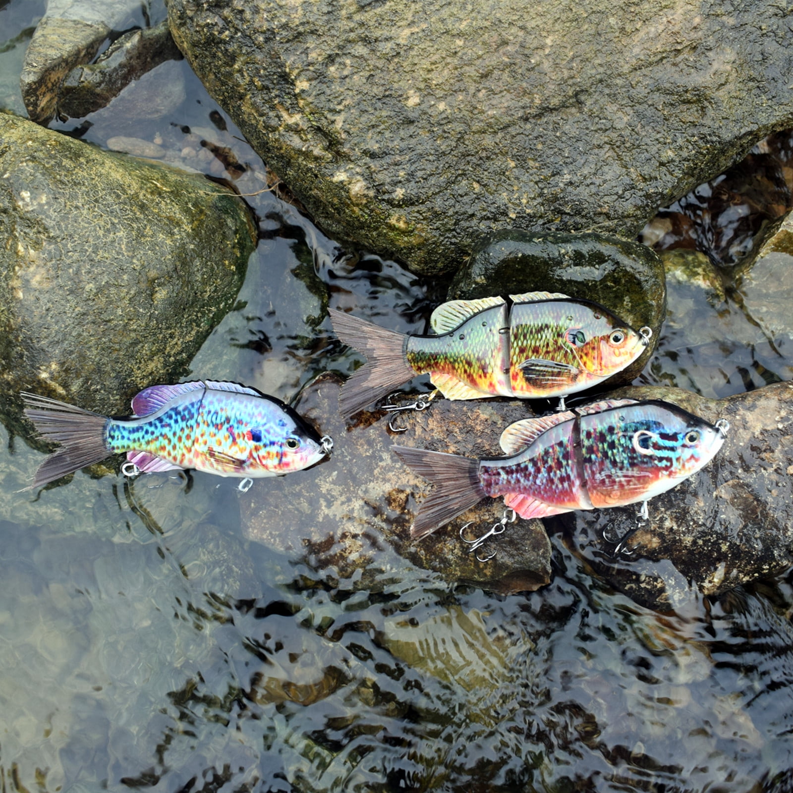 Fishing Lure Bait Swimbait Crankbait for Muskie Pike Bass Trout Catfish Fishhook Fishing Tackle Lifelike Sunfish Fish