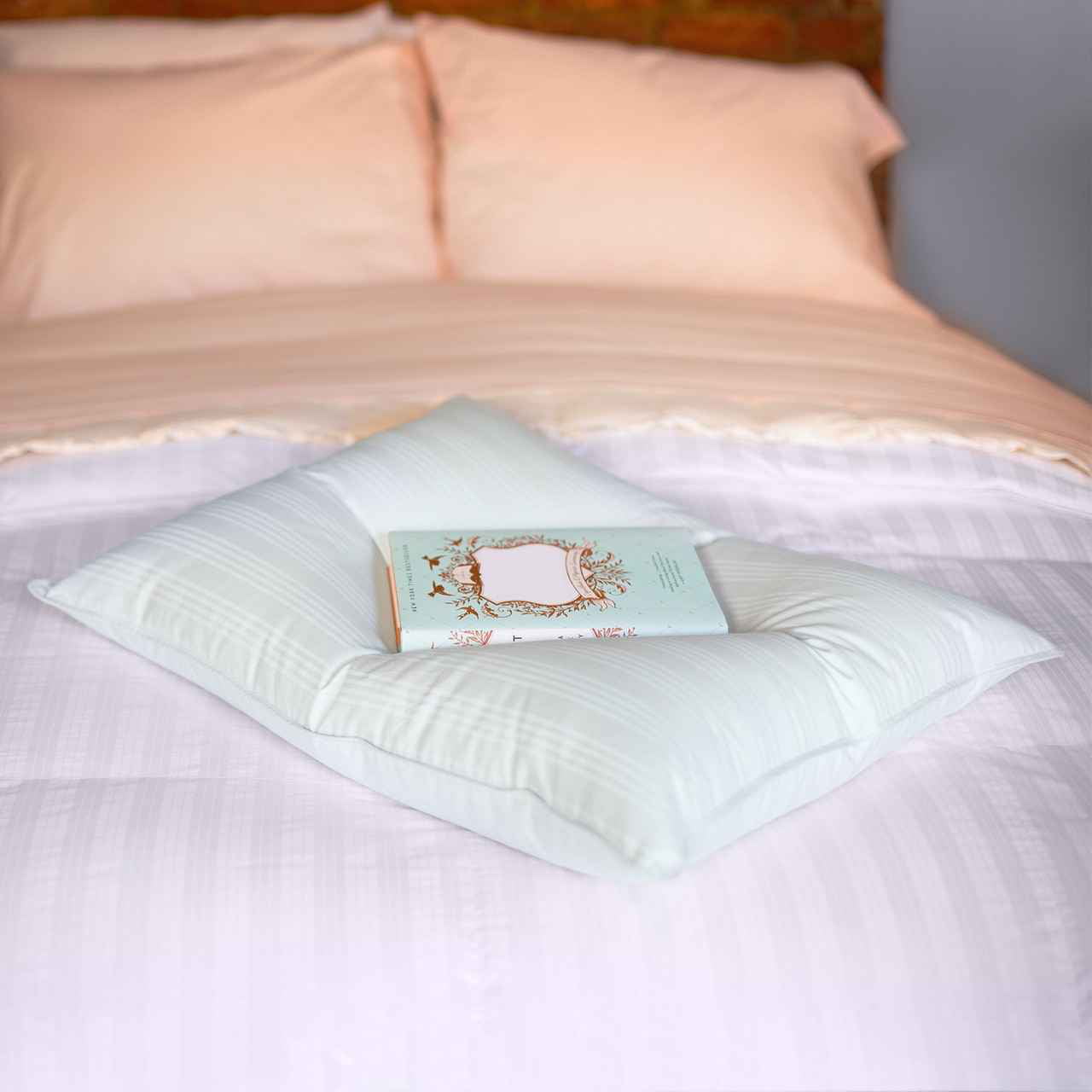Kit Anti-allergic mattress Free Memory pillows Network Iron Slatted Beech 