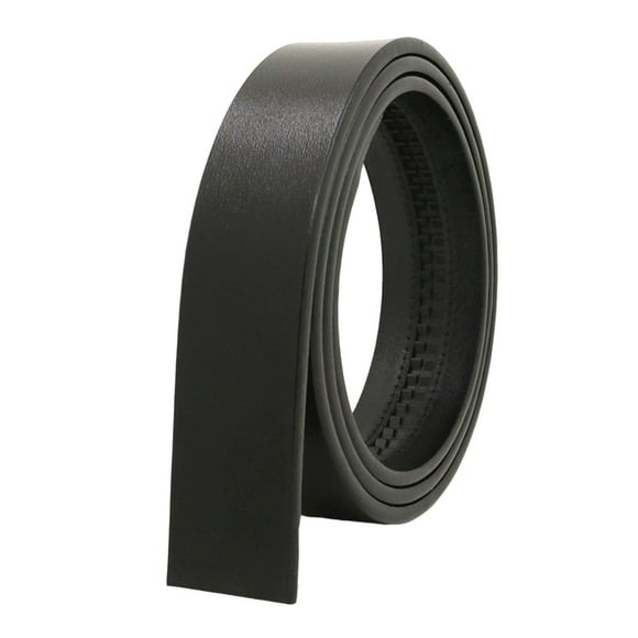 Men Replacement Belt Strap for Ratchet Belt Adjustable Holeless 3.5cm Width Black