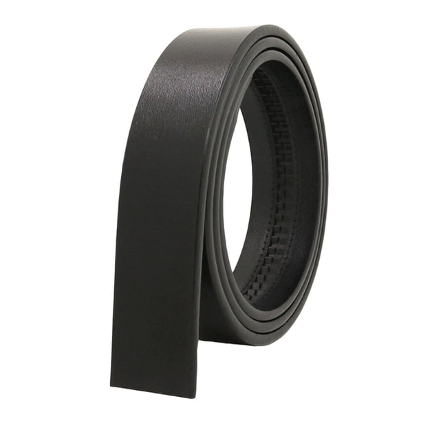 Cinturón para hombre y mujer, sin hebilla, ancho de 3,5 cm, sin agujeros, ajustable. Negro