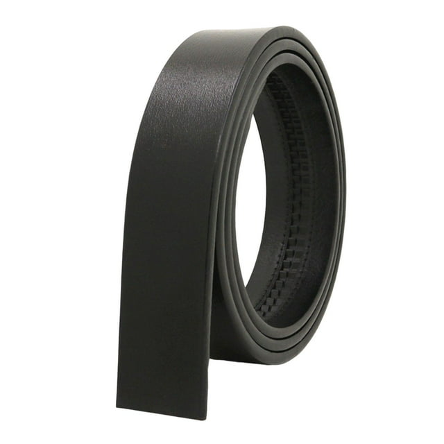 TISHITA Ceinture Sans Boucle pour Hommes Largeur 3,5 cm Ceinture de Robe Réglable Sans Trous Remplacement Noir