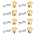 thumbnail image 3 of 20Pcs Single Hole Small Handle Set,  0.47 X 0.43in Retro Zinc Alloy Single Hole Jewelry Box Drawer Round Head Small Handle With Screws, 3 of 8
