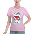 thumbnail image 1 of Women's Basic Short Sleeve T-Shirt Doraemon, 1 of 6