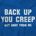 thumbnail image 2 of Back Up Creep Get Away From Me Womens Plus Size Graphic Zipper Hoodie Brisco Brands 2X, 2 of 5