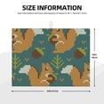 thumbnail image 2 of Yiaed Knitted Woodland Squirrel Print Highly Absorbent Microfiber Kitchen Counter Mat, Dish Drying Pad for Dishes, Utensils, Pots and Pans, Large 18" x 24", 2 of 7