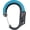 Black & Blue, variant on HEROCLIP (Small) Carabiner Gear Clip and Hook, for Hanging Bags, Purses, Lanterns, Strollers, Tools, Helmets, Water Bottles, and More