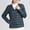 Black, variant on HuaLeiMao Jackets for Women Trendy Casual Solid Color Jacket Loose Large Size Long Sleeve Hooded Coat