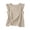 c01Beige, variant on JGGSPWM (S-5XL) Plus Size Summer Tops for Women Casual Solid Ruffle Cap Sleeve Round Neck Casual Blouse Shirts Trendy Going Out Tunics Black S