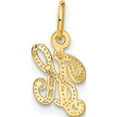thumbnail image 4 of 14K Yellow Gold 14Ky Script Letter H Initial Charm Made In United States c564h, 4 of 6