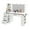 White, variant on Dextrus Vanity Table, Makeup Vanity Desk, 1 Piece, Adult, Modern, LED Lights, White