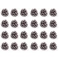 thumbnail image 1 of 6 conos de pino de Navidad de 1,96 pulgadas con punta de nieve, cono de pino natural, adorno de cono de pino esmerilado para decoración y diseño (6 piezas) Vhermosa WRJM-374-2, 1 of 4