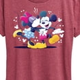 thumbnail image 3 of Disney - Mickey Minnie Kiss - Women's Short Sleeve Graphic T-Shirt, 3 of 5