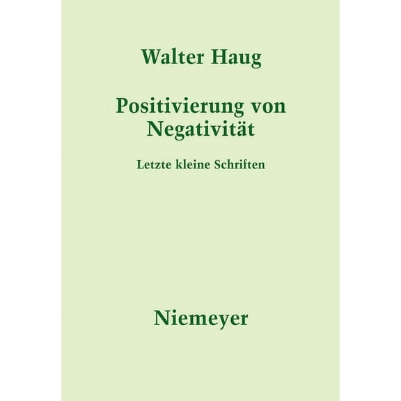 Positivierung von NegativitÃ¤t, (Hardcover)