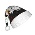 thumbnail image 2 of Salouo American Bald Eagle for Adult Christmas Hat Xmas Holiday Hat Santa Hat for Women & Men Festive Headwear Accessories Fit for Christmas/ New Year/Holiday/Party,1PC, 2 of 6