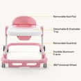 thumbnail image 3 of HARPPA Baby Walker for Babies 6-18 Months, Anti-Rollover, Seat and Height Adjustable, Pink, 3 of 9