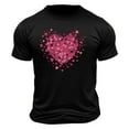 thumbnail image 4 of PNTUTB Men's Fashion Valentine's Day Themed Prints Short Sleeve Casual Loose Comfortable Crew Neck T-shirt, 4 of 5