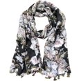 thumbnail image 1 of HSHDLDF Foulards Légères pour Femmes, Mode, à Imprimé Floral, Hiver Automne, Chaudes, Foulard Châle, 1 of 5