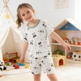 thumbnail image 2 of Qingpeng Kids Summer Short Sleeve T Shirt and Shorts Set Lightweight Breathable Casual Home Wear Matching Outfit Set for Kids, 2 of 5