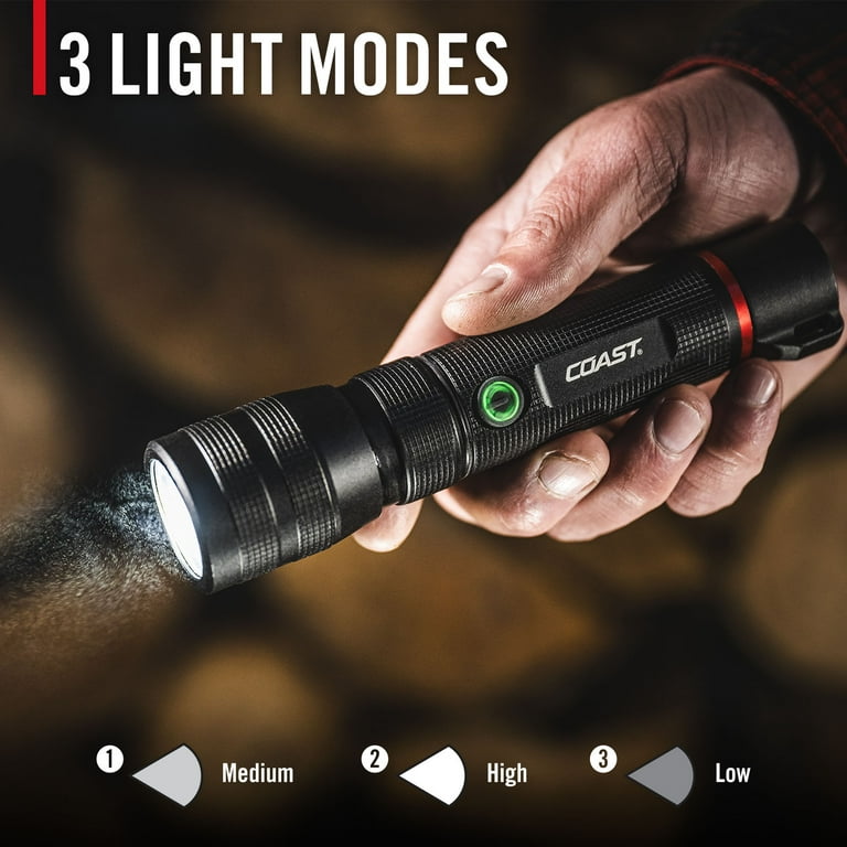 COAST G60R 1000 Lumen WATERPROOF Rechargeable LED Flashlight COAST G60R 1000 Lumen WATERPROOF Rechargeable LED Flashlight