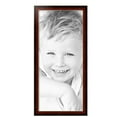 thumbnail image 2 of ArtToFrames 16" x 36" Matte Mahogany with Gold Accent Diploma Picture Frame, 16x36 inch Brown Wood Poster Frame (WOM-5109),  Pack, 2 of 7