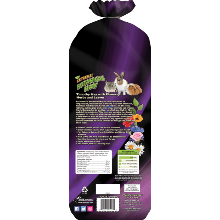 Extreme! Natural Botanical Hay, 24oz Small Animal Food photo 4
