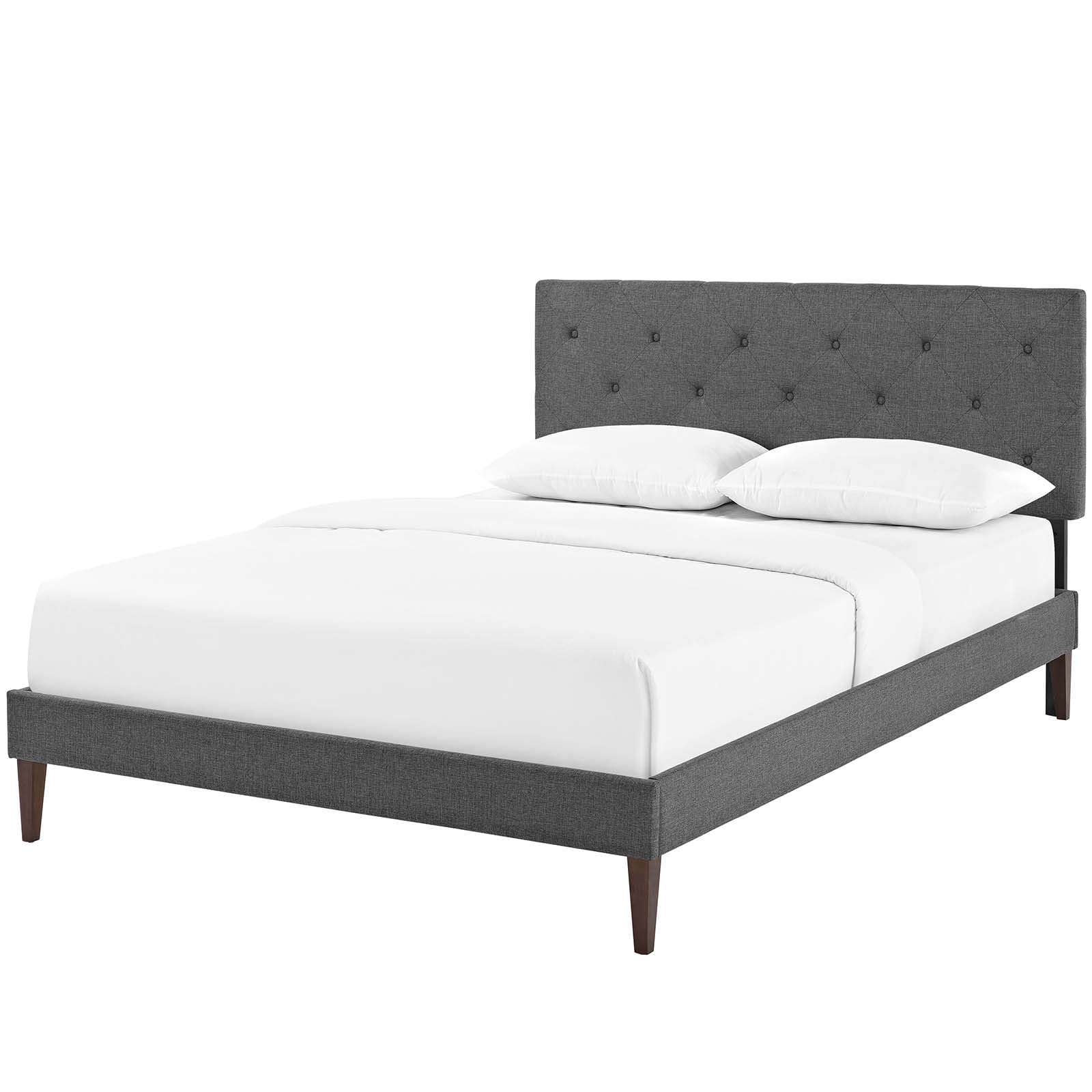 Modern Contemporary Urban Design Bedroom King Size Platform Bed Frame