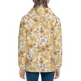 thumbnail image 6 of Naloa Groovy Hippie Flower Mushrooms Teenage Zipper Hoodie, Long Sleeve Zip Up Hoodies Casual Jackets Tops for 7-12 Years-Small, 6 of 6
