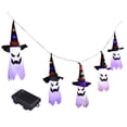 thumbnail image 4 of Colgante iluminado brillante fantasma Fernando decoraciones de Halloween 45 cm x 20 cm luces de cadena LED, 4 of 8