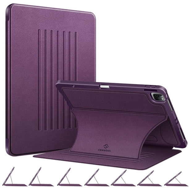 Funda magnética CaseBot para iPad Pro 12.9 6th Gen 2022, color morado
