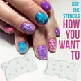 thumbnail image 3 of Custom Body Art Airbrush Nail Stencils - Design Series Set # 4 includes 20 Individual Nail Templates with 16 Designs, 3 of 6