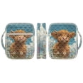 thumbnail image 3 of Xixirimido Bible Cover Case for Women Men, Large Bible Bag Bible Study Supplies Accessories Quilted Bible Carrying Cases with Handle Christian Gift Highland Cattle Daisy Blue Sky Pattern, 3 of 7