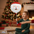 thumbnail image 2 of PMU Smiling Santa 9 Inches Red & White Pre-inflated with stick Mylar Balloon Pkg/6, 2 of 11
