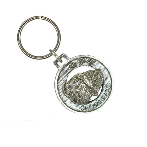 Chesapeake Bay Retriever Keychain, D046KC, 1 1/2 Inch, Dog, Metal, Pet, Gift, Handcrafted in the USA, Assortment of Dog Designs Available, 100% American Made