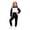 Black, variant on Toddler Girls Clothes Fall Outfits Kids Color Block Hoodie Long Sleeve Pullover Sweatshirt Solid Pants 2 Piece School Outfit Set Size 2-3T