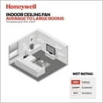 thumbnail image 6 of Honeywell 52" Modern Ceiling Fan LED Remote 5 Blade Indoor Tynesdale, Black, 6 of 11