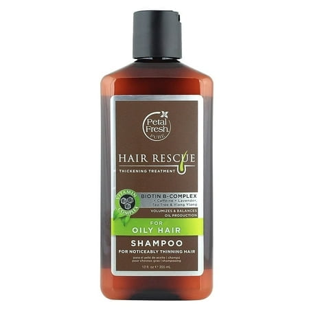 Petal Fresh Pure Hair Rescue For Oily Hair Shampoo 12 Ounce