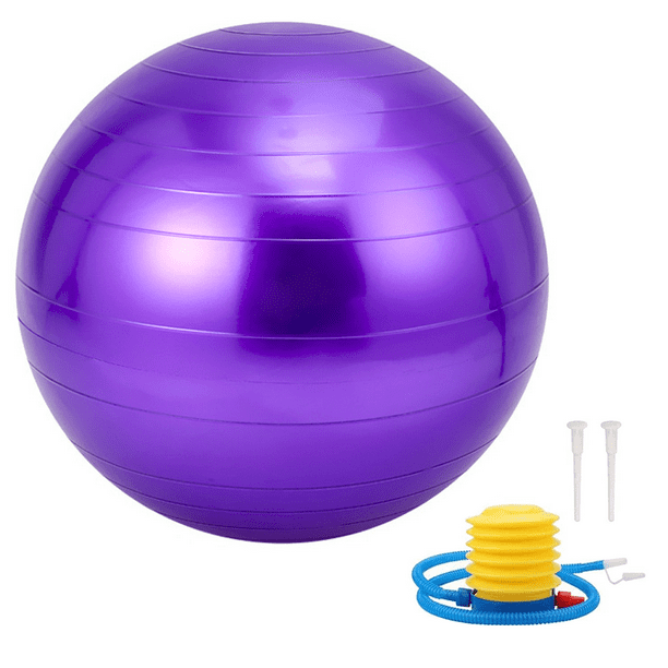 Pelota de ejercicio, pelota de yoga, para fitness, equilibrio, estabilidad, fisioterapia, bomba rápida incluida