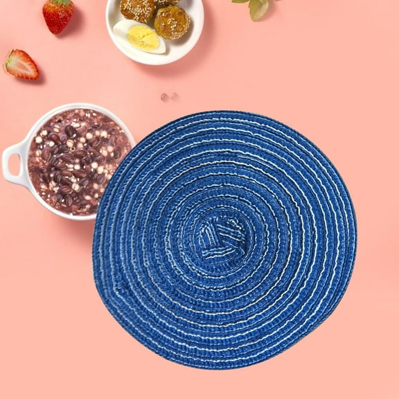 Worgeous  Round Cotton Linen Coasters Heat Resistant Kitchen