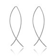 thumbnail image 1 of Fashion Simple Punk Earrings Gold Silver Color Tassel Long Section Size Circle Pendant For Ladies Gifts, 1 of 5