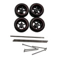 thumbnail image 3 of Bunblic 4 Pieces RC Car Wheels and Tires RC Alloy Car Accessories Replacement Wheels Model RC Upgrade Part for 1:64 Scale Spare Parts Red B, 3 of 8