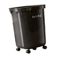 thumbnail image 1 of Contenedor de Basura con Ruedas Cubo de Residuos Grande Papelera Móvil Espaciosa Bote de Basura Práctico de Material PP Adecuado para Cocina Oficina B Negro, 1 of 8