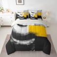thumbnail image 2 of Castle Fairy Geometric Rectangle 7-Piece Twin Bedding Sets,Abstract Minimalist Bedding Comforter Set,Graffiti Splash Breathable Sheet Sets for Teenagers Men,Breathable Home Decor, 2 of 8