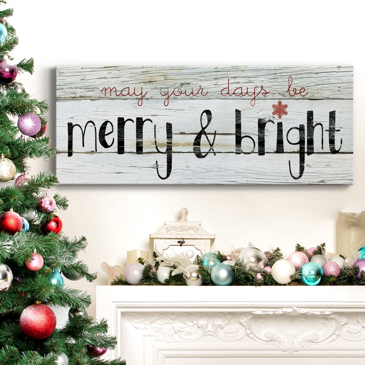 Merry & Bright Premium Gallery Wrapped Canvas - Ready to Hang