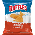 thumbnail image 2 of Ruffles Cheddar & Sour Cream Flavored Potato Chips, 1.5 ounce bags (Pack of 8) , Bundled by City Wide Gourmet, 2 of 6