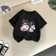 thumbnail image 2 of Bonita camiseta de verano de la marca de moda Sanrio Kulomi para niños, camiseta de dibujos animados para niñas, camiseta básica informal de manga corta para bebés y niños, 2 of 4